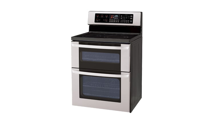 LG 6.7 cu.ft. Double Oven Electric Range (Upper: 2.32 cu.ft. / Lower: 4.38 cu.ft.), LDE3017ST