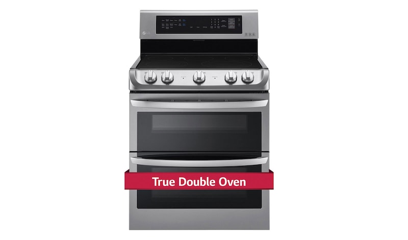 LG 7.3 cu. ft. Electric True Double Oven Range with ProBake™ Convection and EasyClean®, LDE4413ST