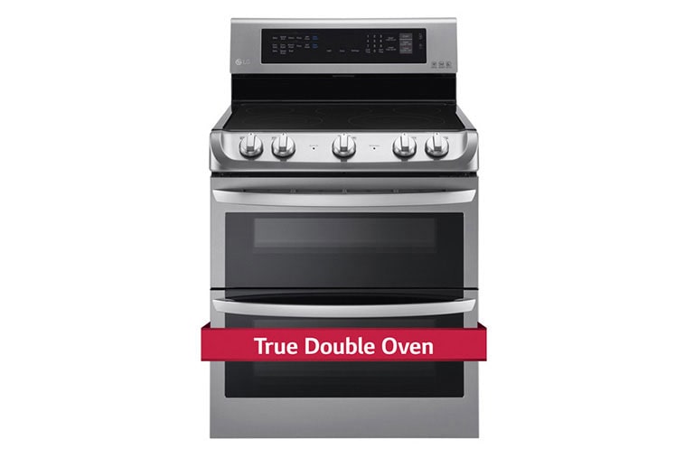 LG 7.3 cu. ft. Electric True Double Oven Range with ProBake™ Convection and EasyClean®, LDE4413ST