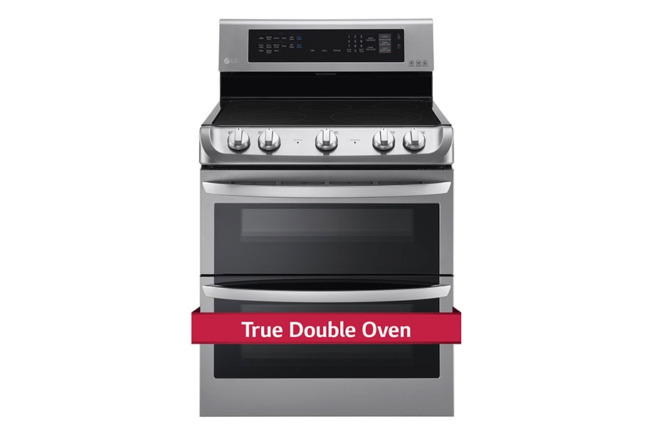 LG 7.3 cu. ft. Electric True Double Oven Range with ProBakeConvection™ and EasyClean®, LDE5415ST