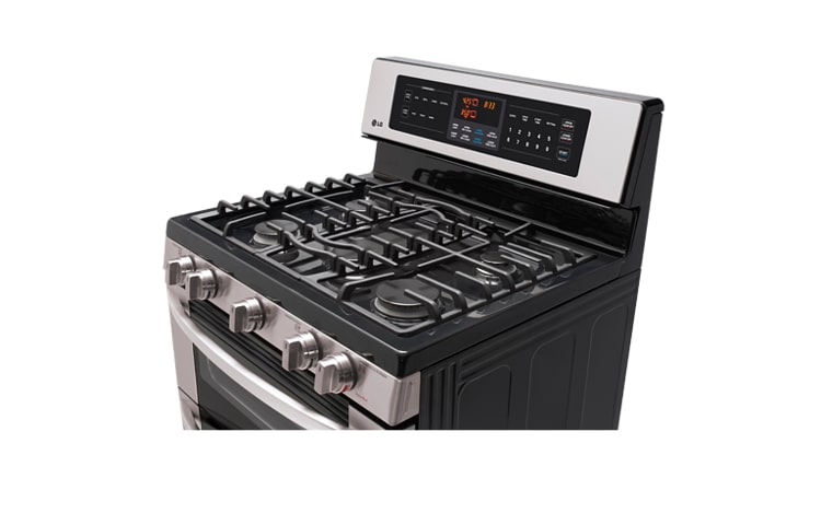 LG A Large Capacity Gas Double Oven with Infrared Grill (Upper: 2.2 cu.ft. / Lower: 3.9 cu.ft.), LDG3017ST