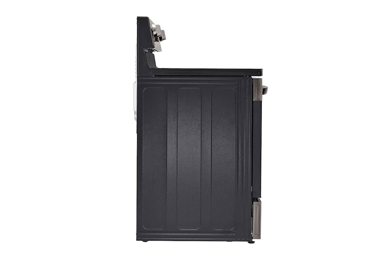 LG 30" Elec. 6.3 cu ft. Range | Fan Convection, Air Fry , EasyClean®& Smart, Black Stainless, Freestanding, LREL6323D