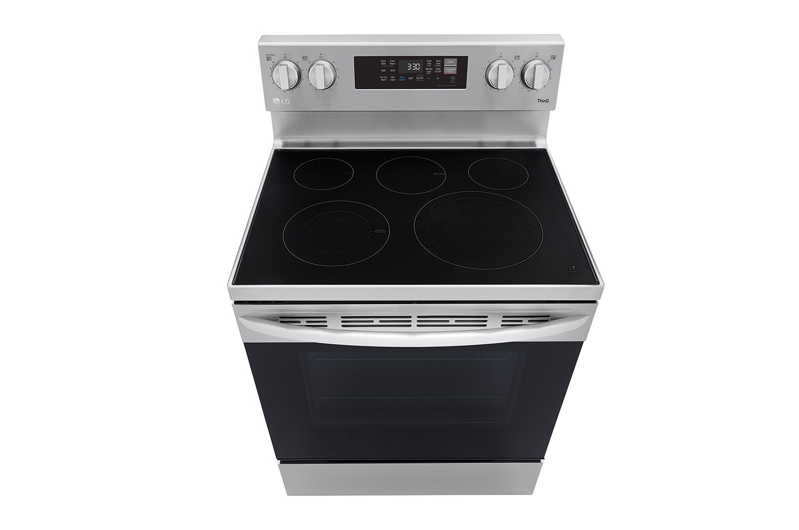 LG 30" Elec. 6.3 cu ft. Range | Fan Convection, Air Fry , EasyClean®& Smart, Stainless, Freestanding, LREL6323S