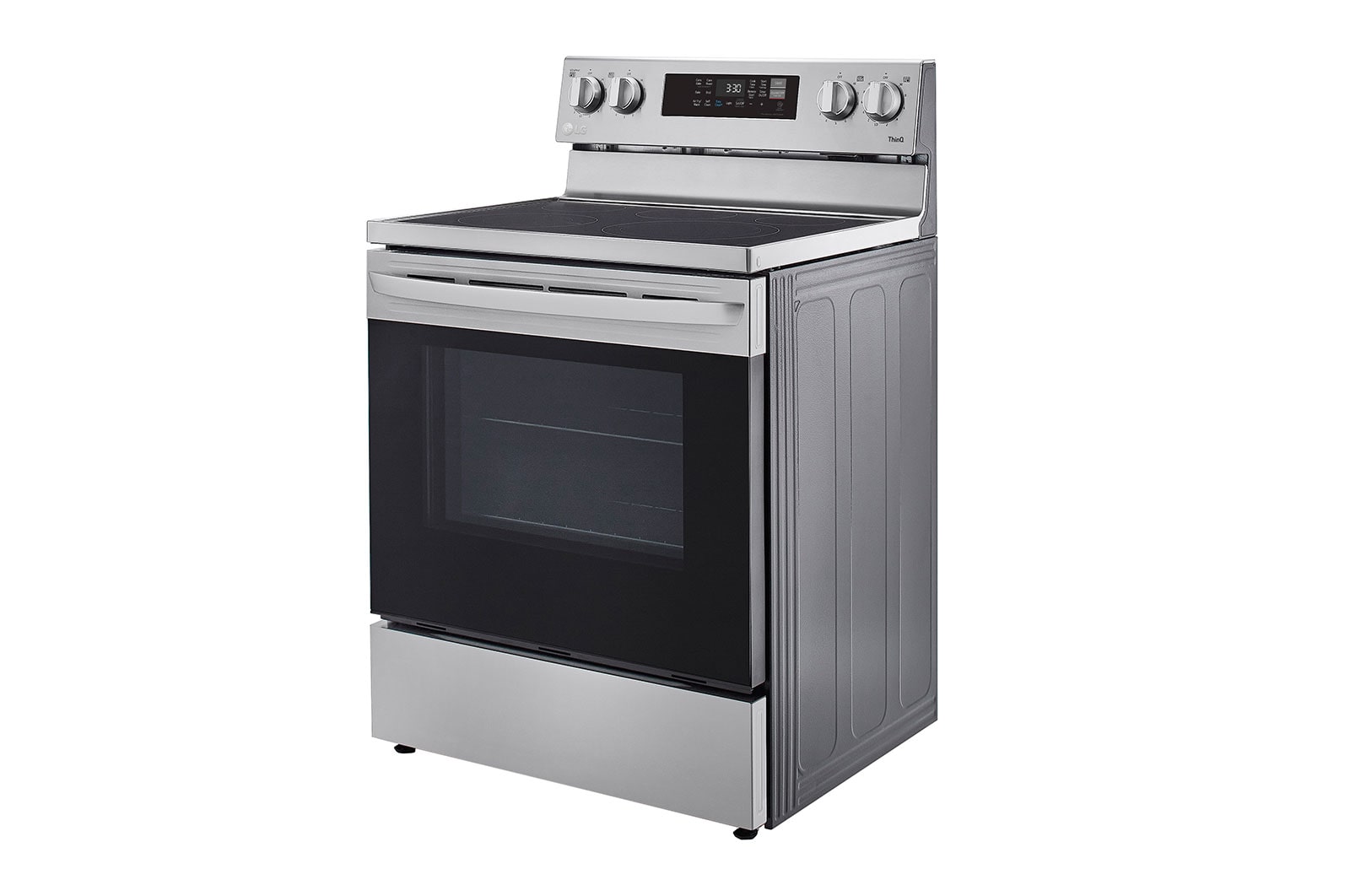 LG 30" Elec. 6.3 cu ft. Range | Fan Convection, Air Fry , EasyClean®& Smart, Stainless, Freestanding, LREL6323S