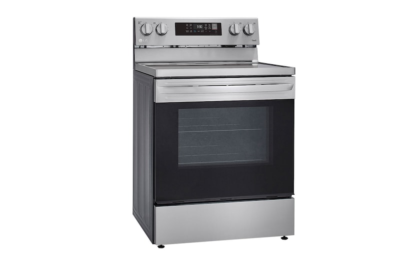 LG 30" Elec. 6.3 cu ft. Range | Fan Convection, Air Fry , EasyClean®& Smart, Stainless, Freestanding, LREL6323S
