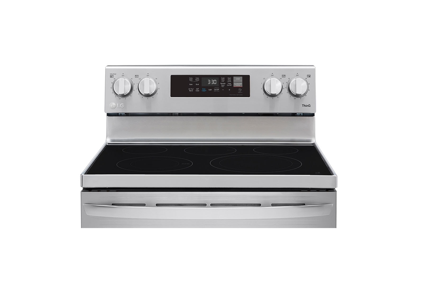 LG 30" Elec. 6.3 cu ft. Range | Fan Convection, Air Fry , EasyClean®& Smart, Stainless, Freestanding, LREL6323S