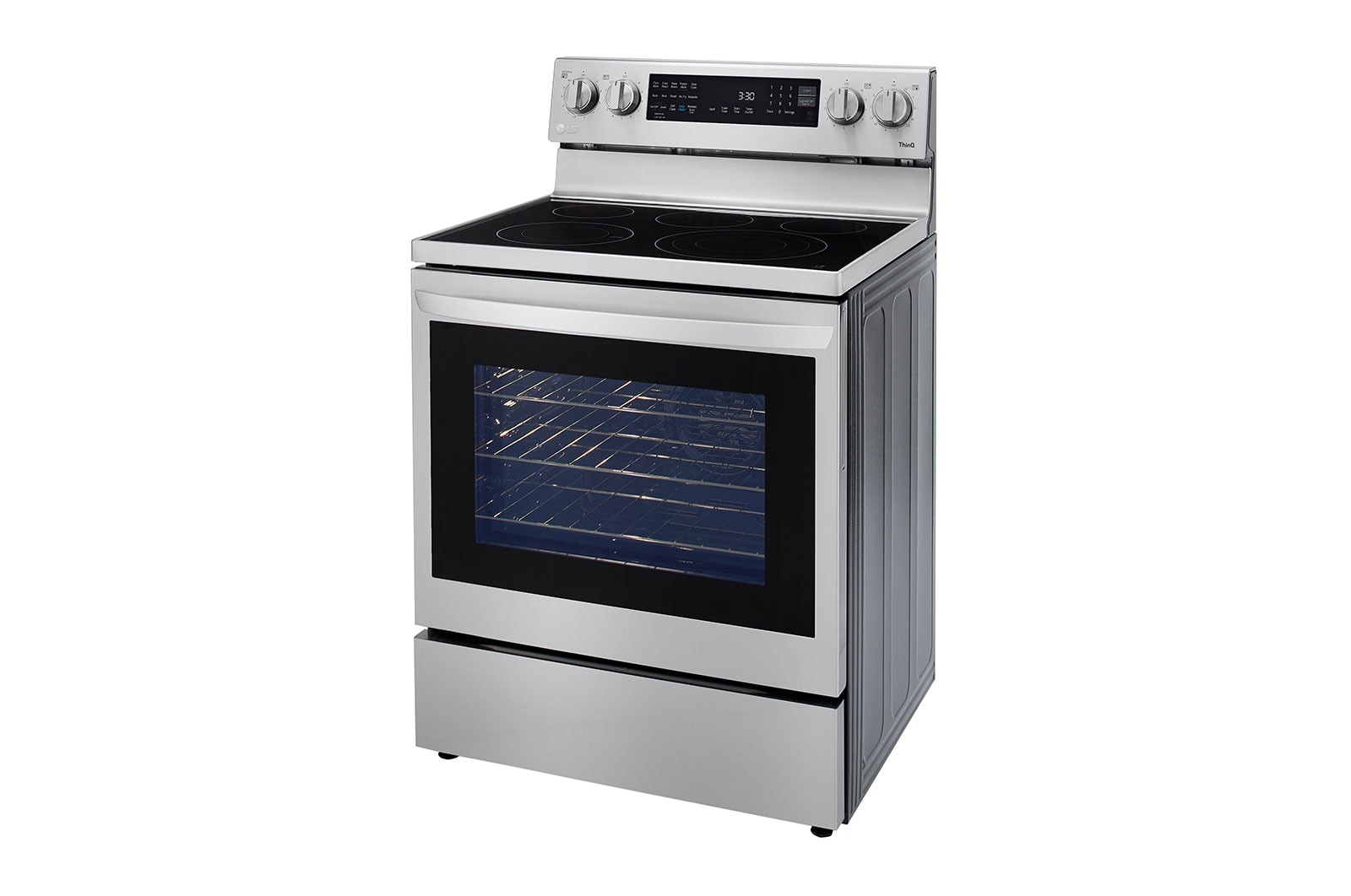 LG 6.3 cu.ft. Air Fry InstaView ThinQ® Electric Range, LREL6325F