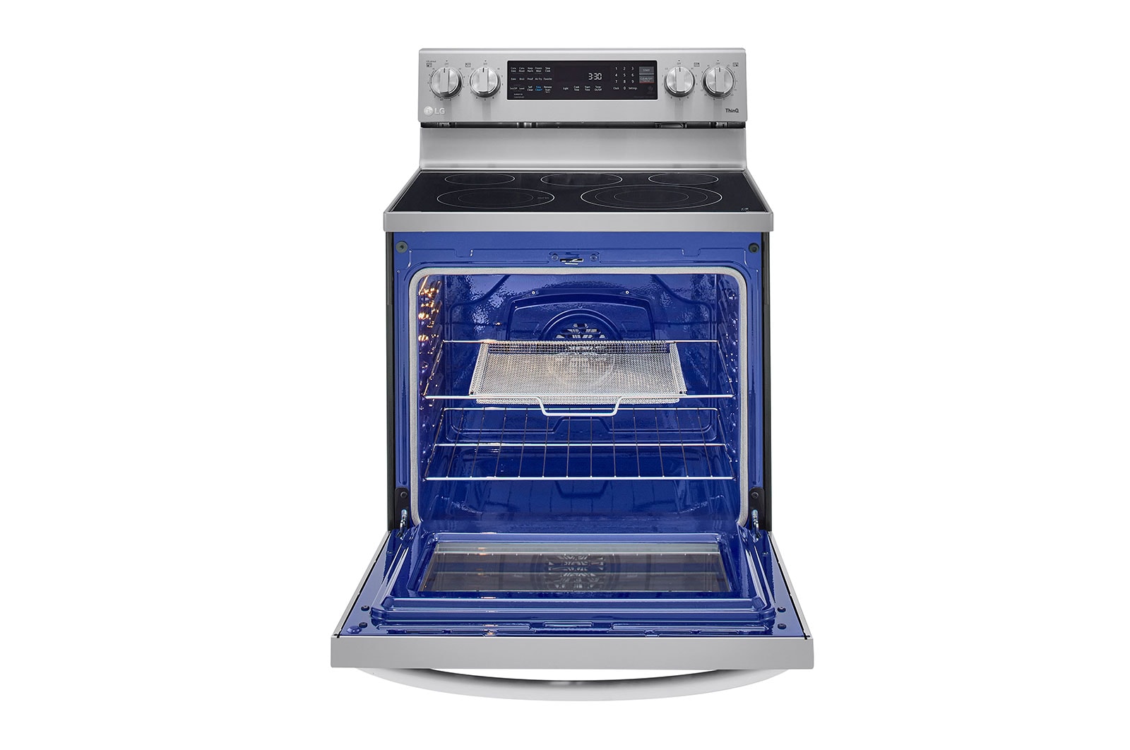 LG 6.3 cu.ft. Air Fry InstaView ThinQ® Electric Range, LREL6325F