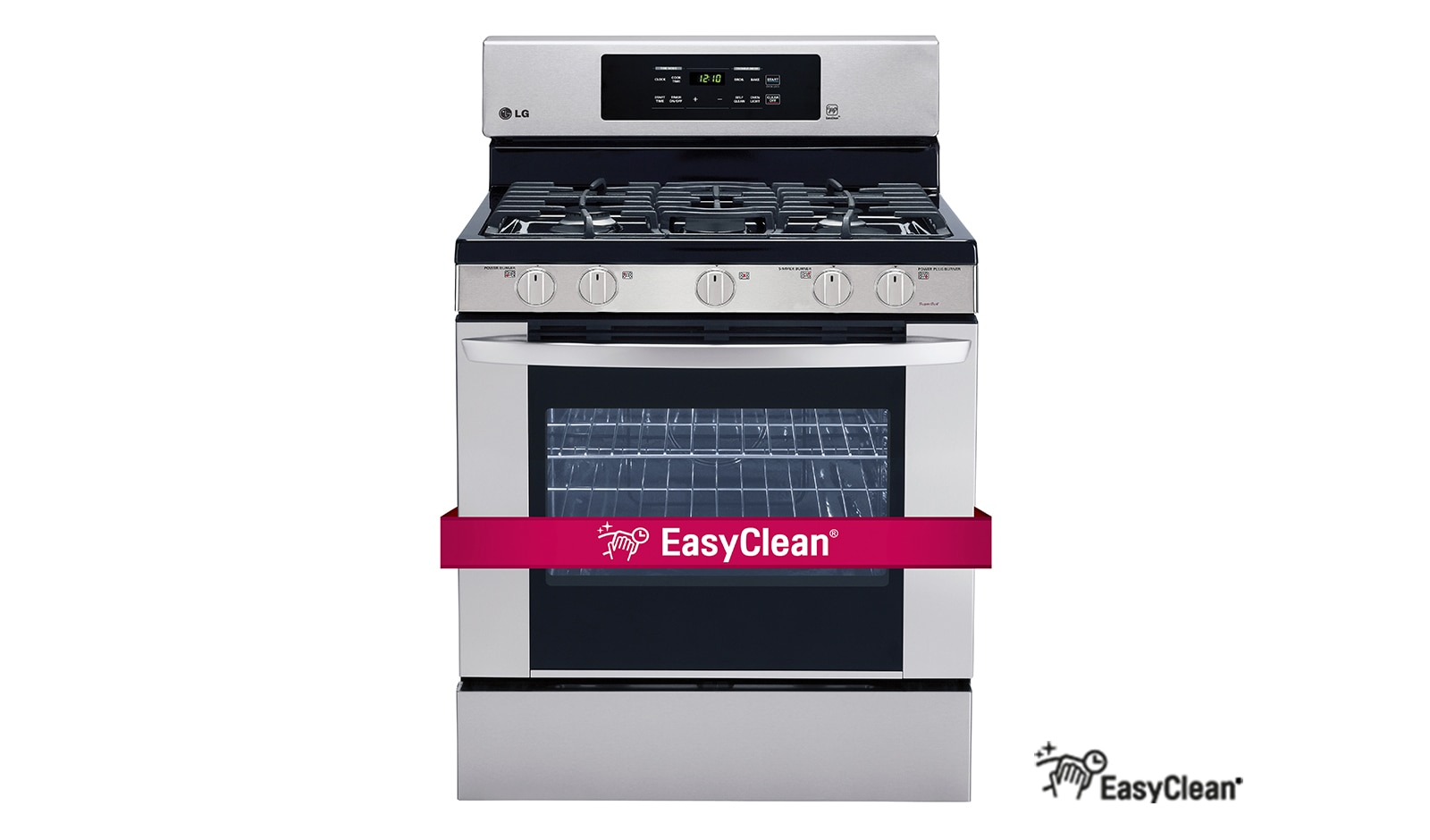 LG 5.4 cu. ft. Gas Range EasyClean<sup>®</sup> and Fan Convection, LRG3081ST