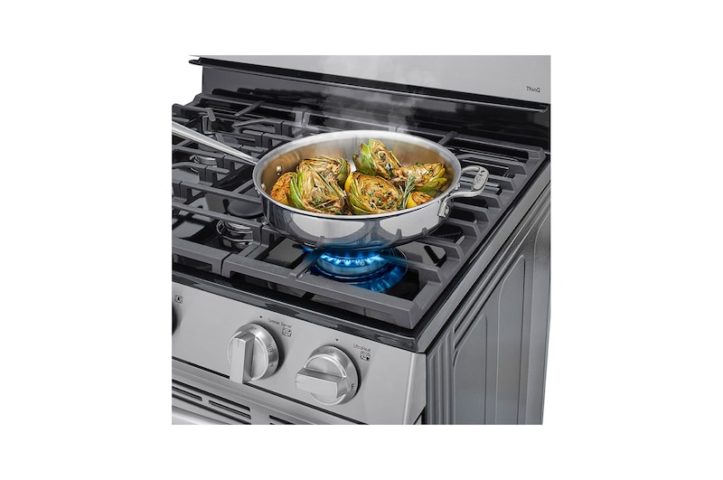LG 5.8 cu ft. Smart Wi-Fi Enabled Fan Convection Gas Range with Air Fry & EasyClean®, LRGL5823S