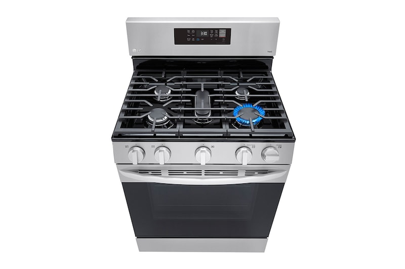 LG 5.8 cu ft. Smart Wi-Fi Enabled Fan Convection Gas Range with Air Fry & EasyClean®, LRGL5823S