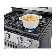 LG 5.8 cu ft. Smart Wi-Fi Enabled True Convection InstaView™  Gas Range with Air Fry, LRGL5825F