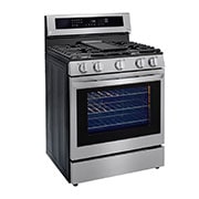 LG 5.8 cu ft. Smart Wi-Fi Enabled True Convection InstaView™  Gas Range with Air Fry, LRGL5825F