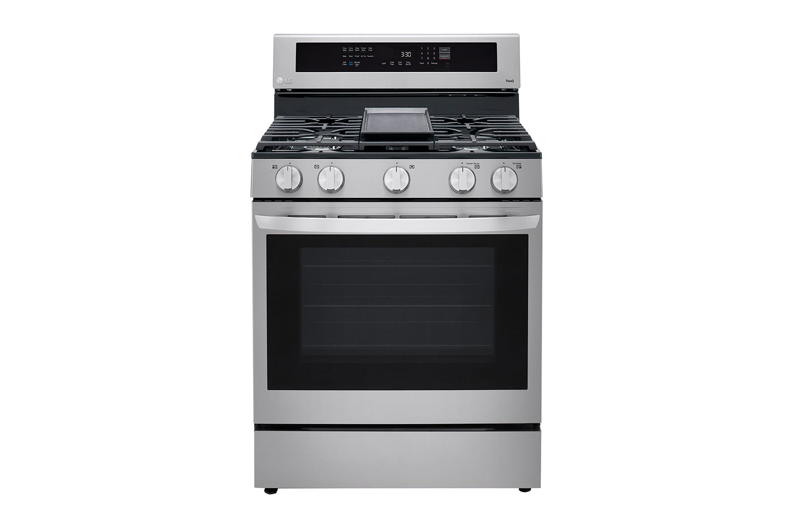 LG 5.8 cu ft. Smart Wi-Fi Enabled True Convection InstaView™  Gas Range with Air Fry, LRGL5825F