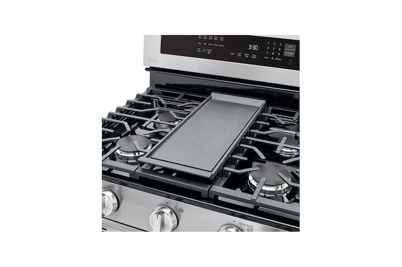 LG 5.8 cu ft. Smart Wi-Fi Enabled True Convection InstaView™ Gas Range with Air Fry, LRGL5825F