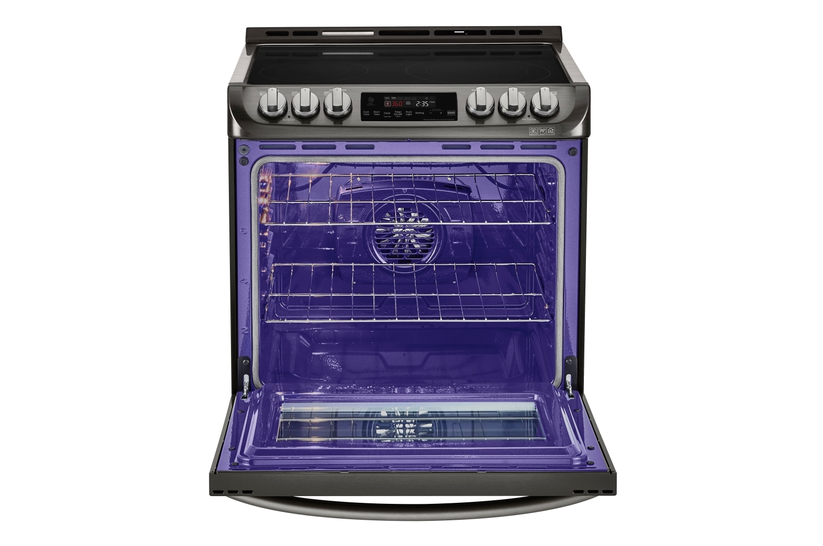 LG 6.3 cu.ft. Black Stainless Steel Series Electric Slide In Range with ProBakeConvection™ , LSE5613BD