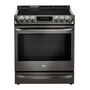 LG 6.3 cu.ft. Black Stainless Steel Series Electric Slide In Range with ProBakeConvection™ , LSE5613BD