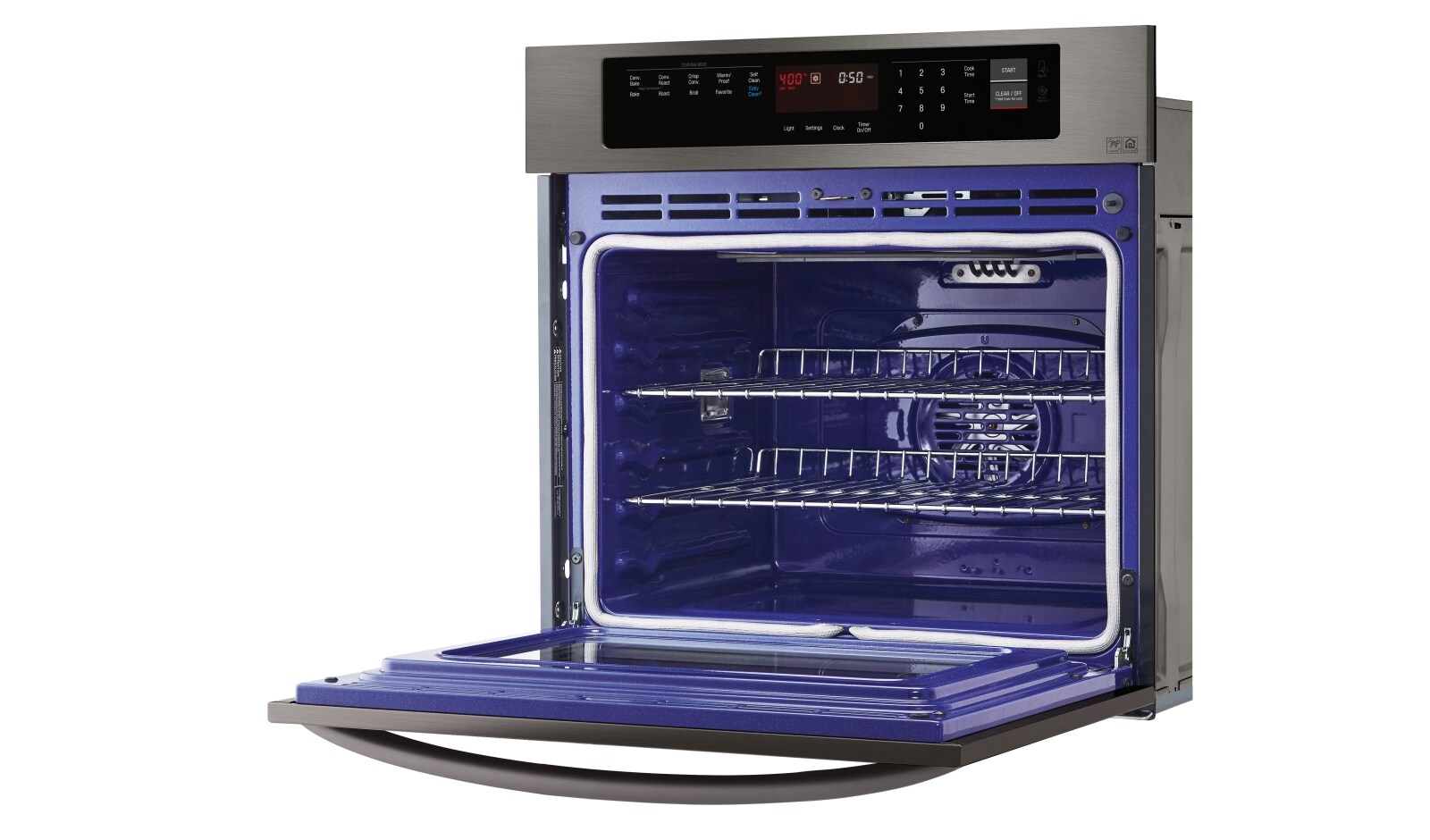 LG 4.7 cu.ft. Black Stainless Steel Series Single Wall Oven with EasyClean®, LWS3063BD