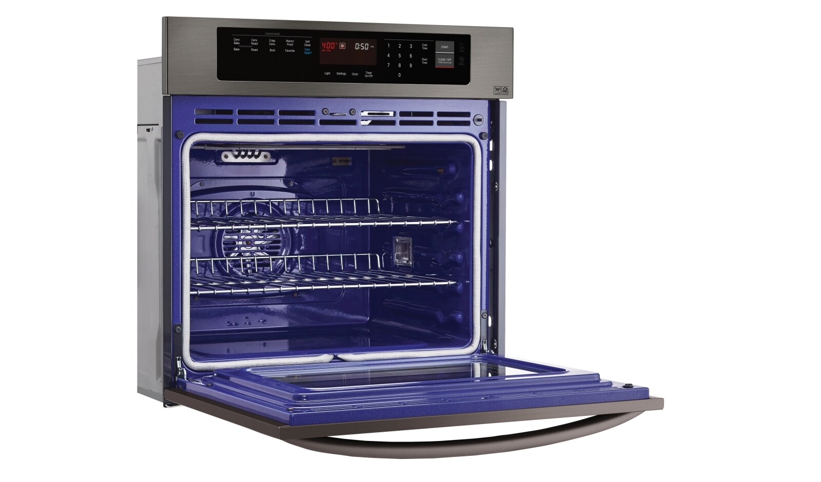 LG 4.7 cu.ft. Black Stainless Steel Series Single Wall Oven with EasyClean®, LWS3063BD