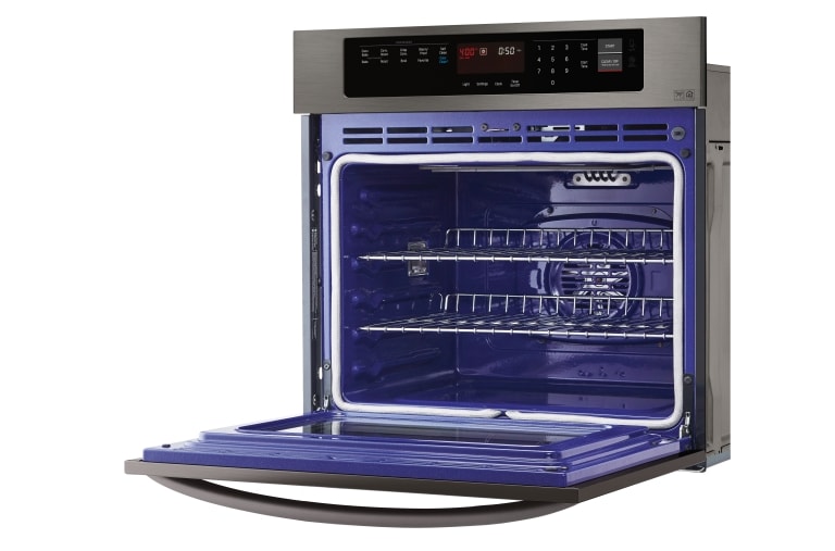 LG 4.7 cu.ft. Black Stainless Steel Series Single Wall Oven with EasyClean®, LWS3063BD