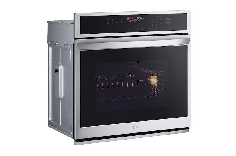 LG 4.7 cu ft. Single Wall Oven | Fan Convection, Air Fry, SelfClean, EasyClean® & Smart, Stainless, WSEP4723F