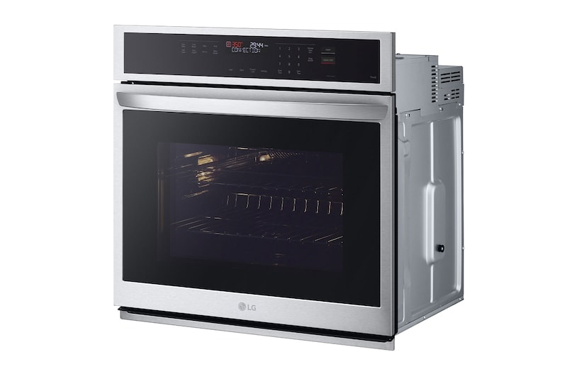 LG 4.7 cu ft. Single Wall Oven | Fan Convection, Air Fry, SelfClean, EasyClean® & Smart, Stainless, WSEP4723F