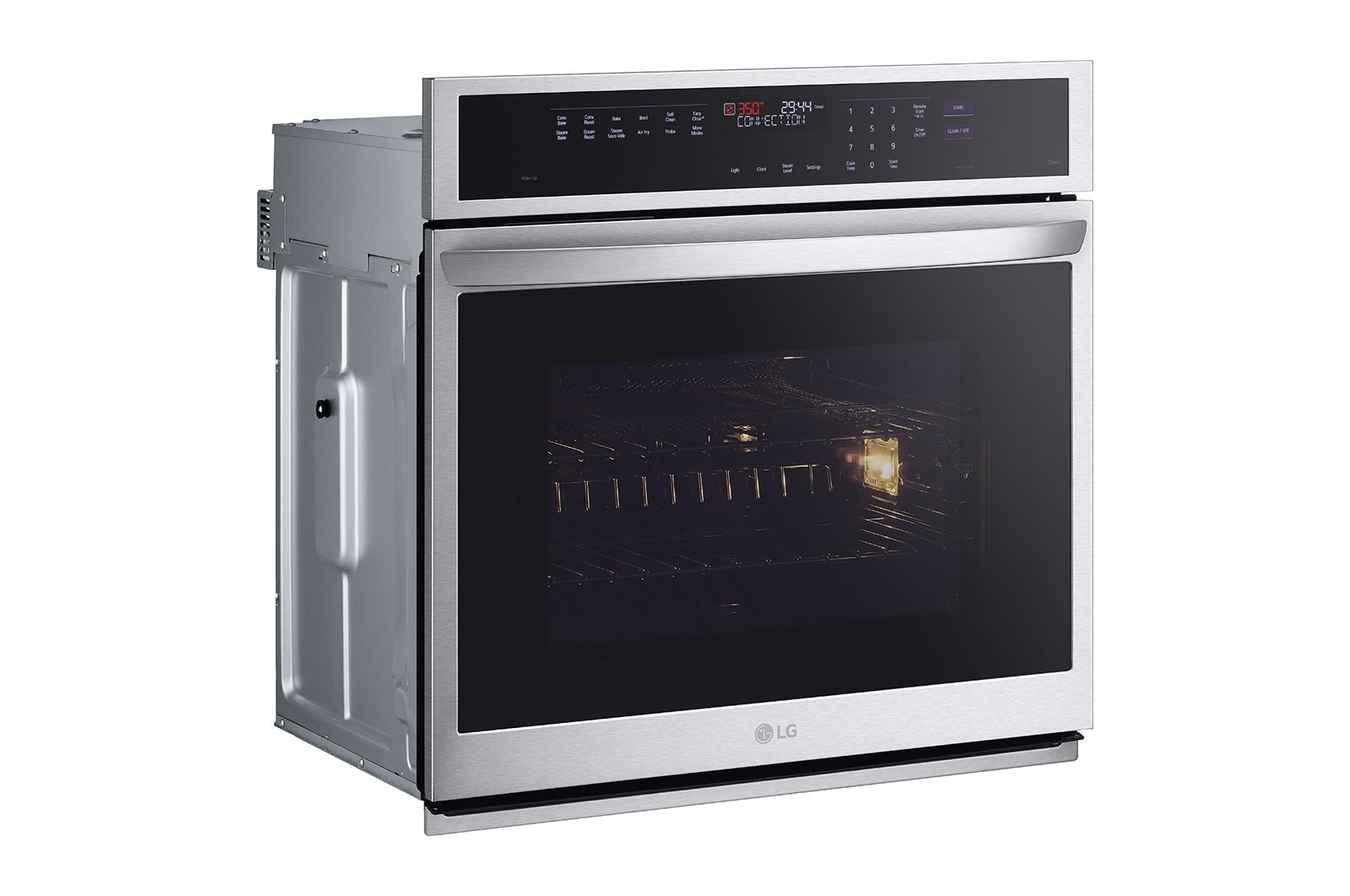 LG 4.7 cu. ft. Smart Wall Oven with InstaView®, True Convection, Air Fry, and Steam Sous Vide, WSEP4727F