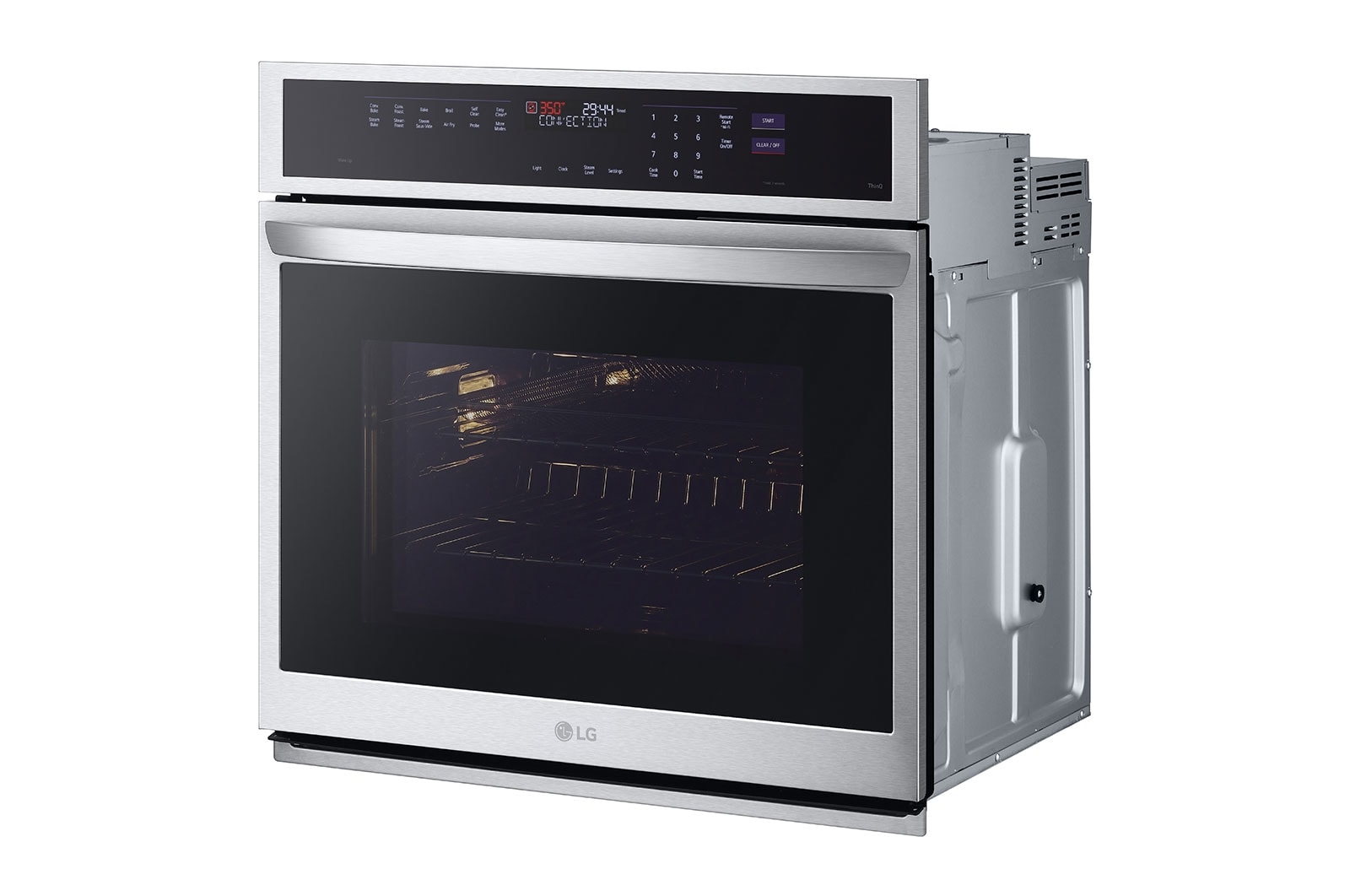 LG 4.7 cu. ft. Smart Wall Oven with InstaView®, True Convection, Air Fry, and Steam Sous Vide, WSEP4727F