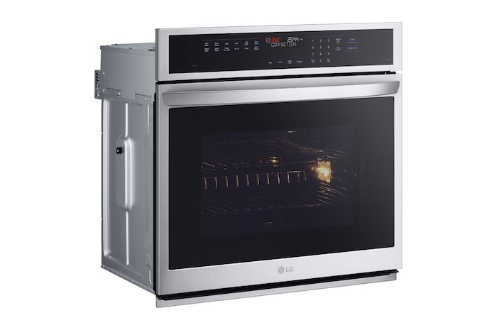 LG 4.7 cu ft. Single Wall Oven | True Convection, Steam Sous-Vide, Air Fry, InstaView®, SelfClean, EasyClean® & Smart, Stainless, WSEP4727F