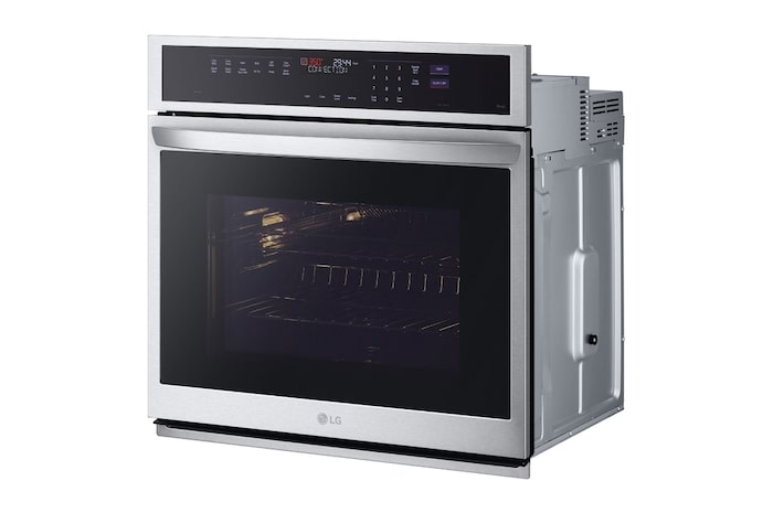 LG 4.7 cu ft. Single Wall Oven | True Convection, Steam Sous-Vide, Air Fry, InstaView®, SelfClean, EasyClean® & Smart, Stainless, WSEP4727F