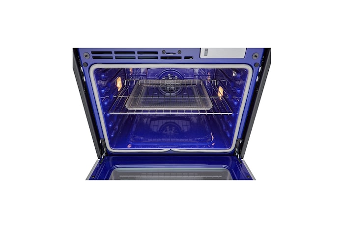 LG 4.7 cu ft. Single Wall Oven | True Convection, Steam Sous-Vide, Air Fry, InstaView®, SelfClean, EasyClean® & Smart, Stainless, WSEP4727F