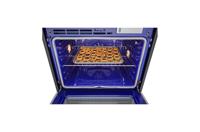 LG 4.7 cu ft. Single Wall Oven | True Convection, Steam Sous-Vide, Air Fry, InstaView®, SelfClean, EasyClean® & Smart, Stainless, WSEP4727F