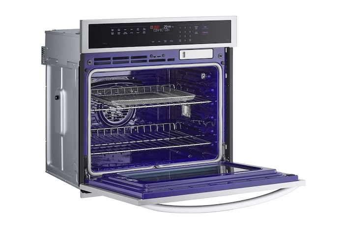 LG 4.7 cu ft. Single Wall Oven | True Convection, Steam Sous-Vide, Air Fry, InstaView®, SelfClean, EasyClean® & Smart, Stainless, WSEP4727F