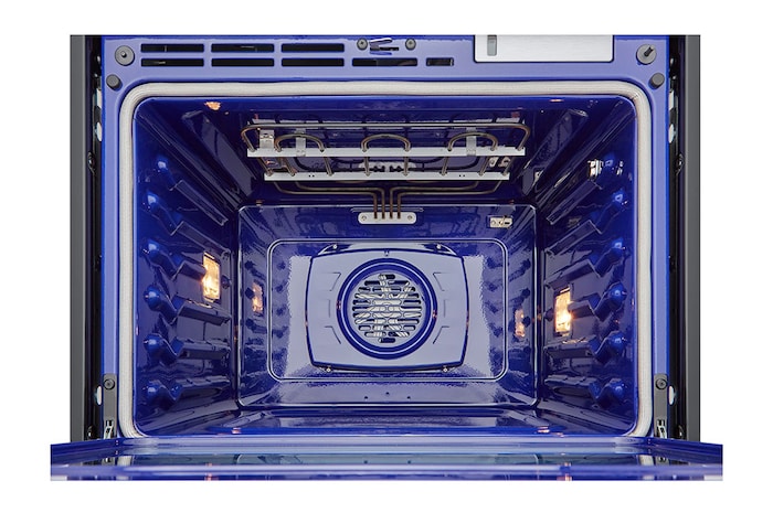 LG STUDIO 4.7 cu ft. Single Wall Oven | True Convection, Steam Sous-Vide, Air Fry, InstaView®, SelfClean, EasyClean® & Smart, Stainless, WSES4728F