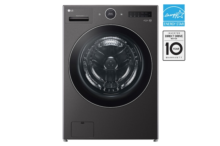 Front view of LG 5.7 cu. ft All-in-One WashCombo® with Heat Pump - WM6998HBA
