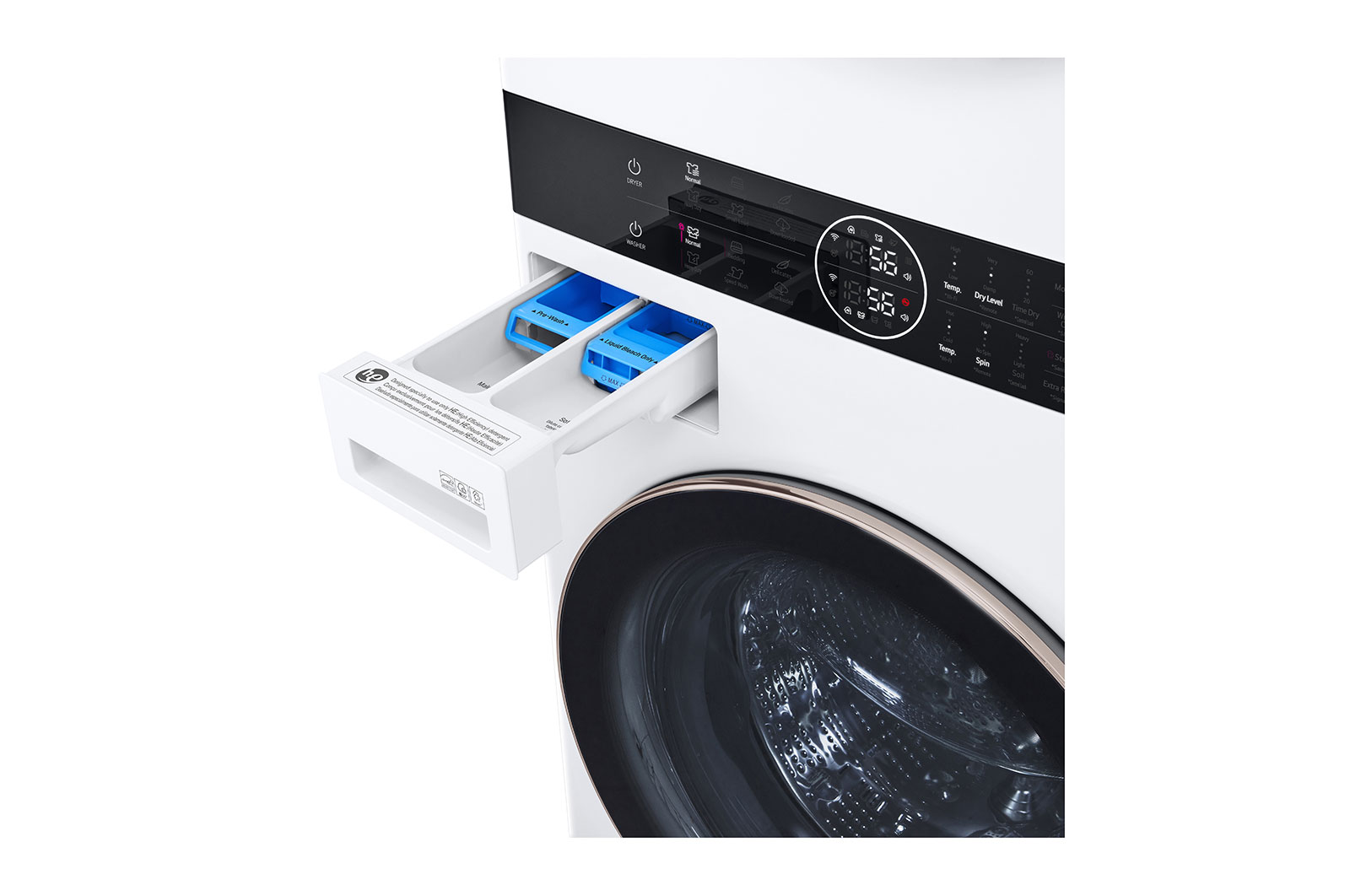 LG WashTower® with Centre Control™ 5.2 cu. ft. Washer and 7.4 cu. ft. Electric Dryer, WKE100HWA