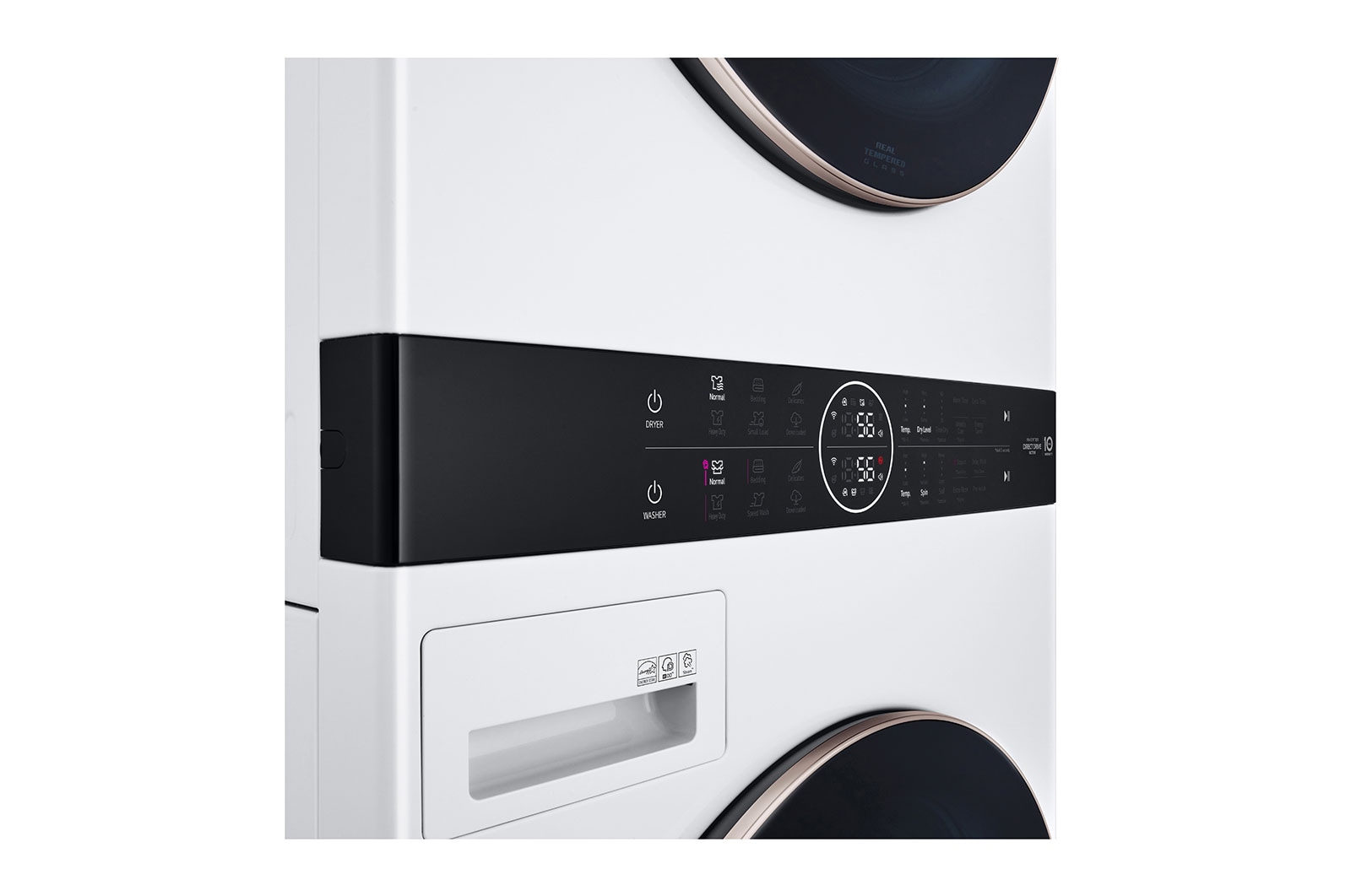 LG WashTower® with Centre Control™ 5.2 cu. ft. Washer and 7.4 cu. ft. Electric Dryer, WKE100HWA