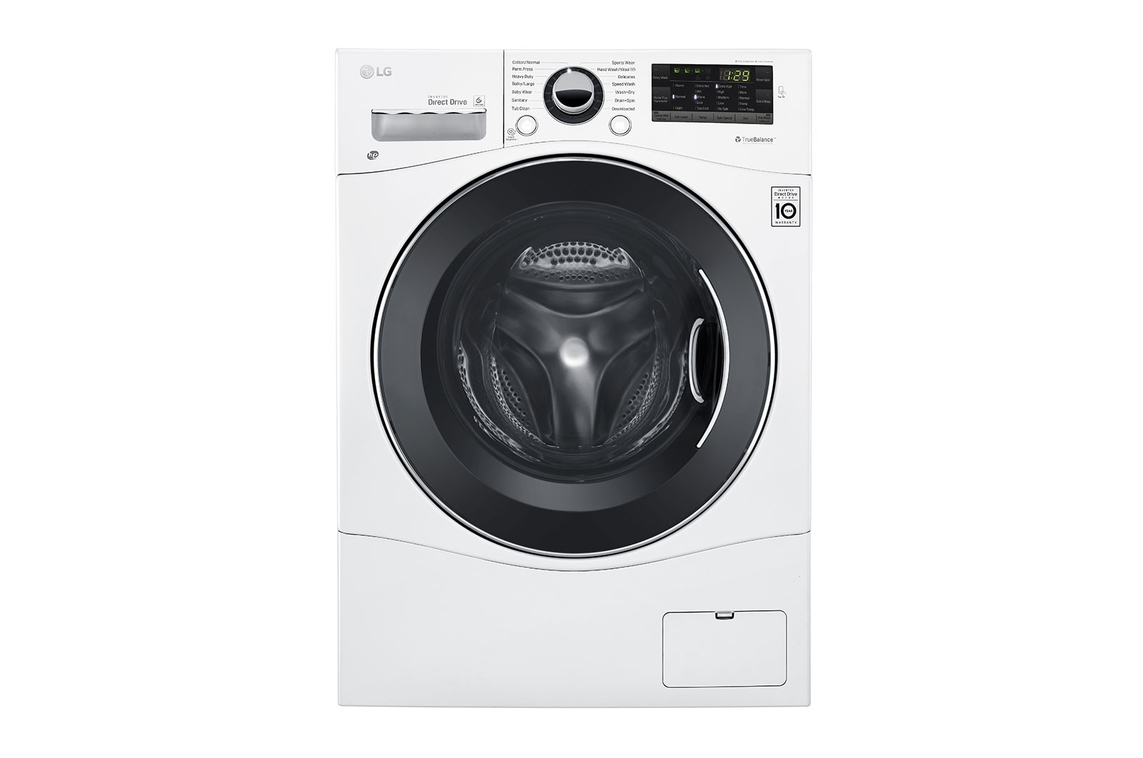 LG 24 inch, 2.6 cu.ft. All-in-One Front Load Washer / Dryer Combo with 6Motion™ Technology, WM3488HW