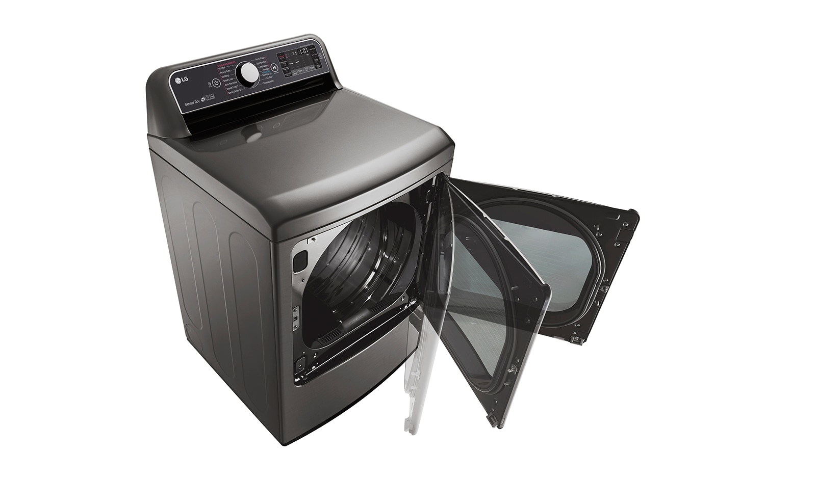 LG 7.3. cu. ft. TurboSteam™ Dryer with EasyLoad™ Dual-opening Door, DLEX7600VE