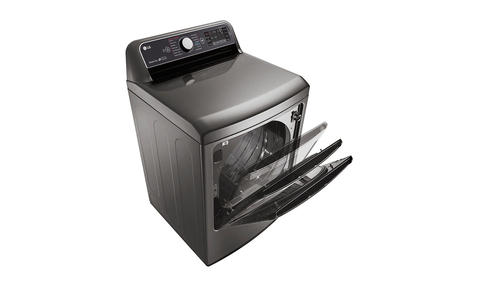 LG 7.3. cu. ft. TurboSteam™ Dryer with EasyLoad™ Dual-opening Door, DLEX7600VE