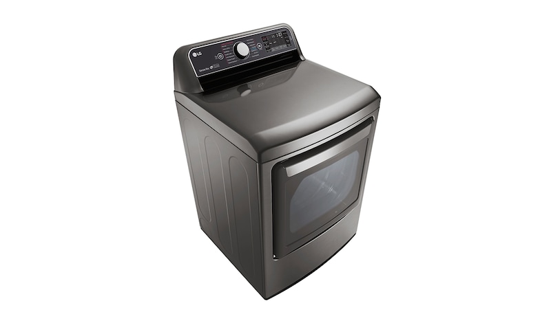 LG 7.3. cu. ft. TurboSteam™ Dryer with EasyLoad™ Dual-opening Door, DLEX7600VE