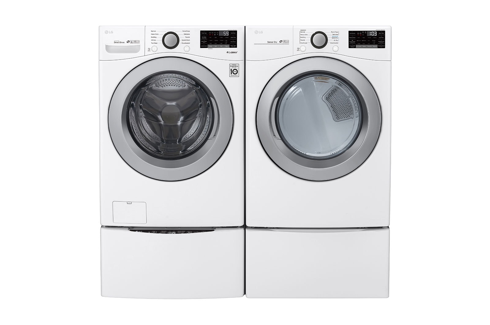 LG 6.3 Total Capacity LG TWINWash™ Bundle with LG Pedestal , WM3500CW_WD100CW_DLG3501W_WDP4W