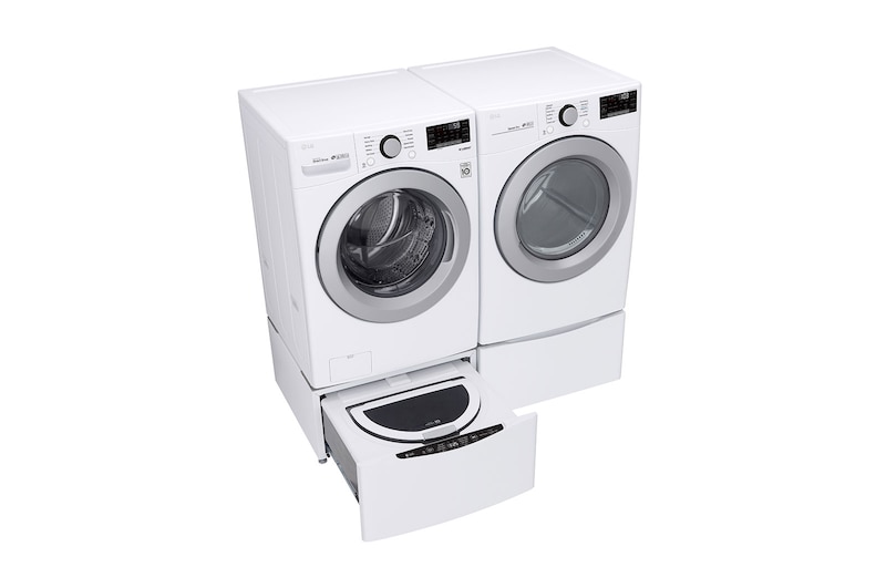 LG 6.3 Total Capacity LG TWINWash™ Bundle with LG Pedestal , WM3500CW_WD100CW_DLG3501W_WDP4W