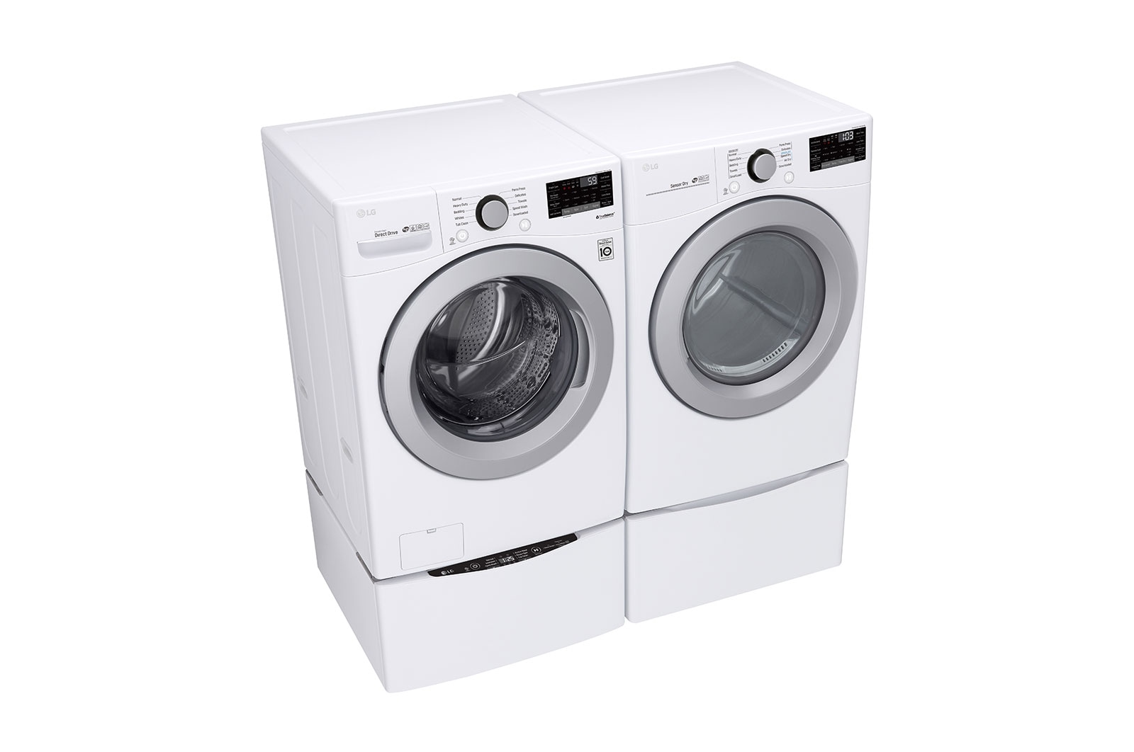 LG 6.3 Total Capacity LG TWINWash™ Bundle with LG Pedestal , WM3500CW_WD100CW_DLG3501W_WDP4W