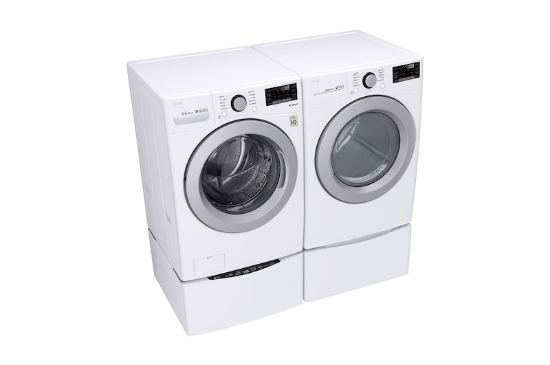 LG 6.3 Total Capacity LG TWINWash™ Bundle with LG Pedestal , WM3500CW_WD100CW_DLG3501W_WDP4W