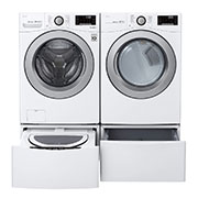 LG 6.3 Total Capacity LG TWINWash™ Bundle with LG Pedestal , WM3500CW_WD100CW_DLG3501W_WDP4W