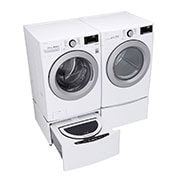 LG 6.3 Total Capacity LG TWINWash™ Bundle with LG Pedestal , WM3500CW_WD100CW_DLG3501W_WDP4W