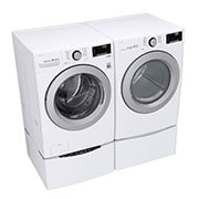 LG 6.3 Total Capacity LG TWINWash™ Bundle with LG Pedestal , WM3500CW_WD100CW_DLG3501W_WDP4W
