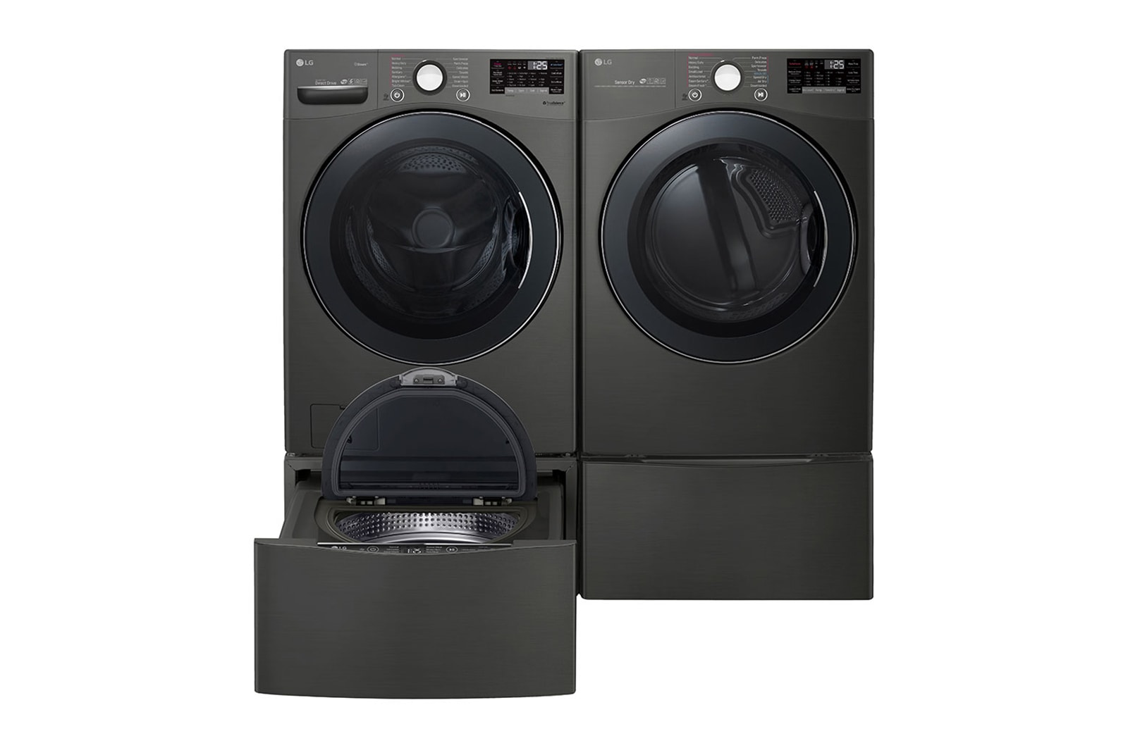 LG 6.3 Total Capacity LG TWINWash™ Bundle with LG Pedestal , WM3800HBA_WD100CB
