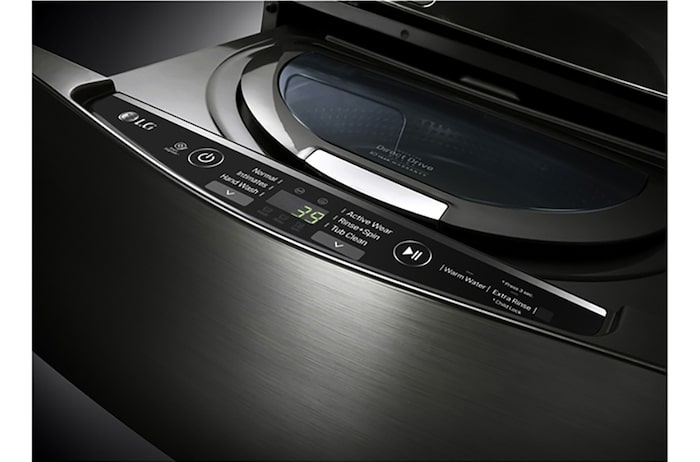 LG 6.3 Total Capacity LG TWINWash™ Bundle with LG Pedestal Washer, WM4370HKA_WD100CK